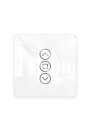 Розумний wi-fi вимикач moes smart curtain switch ws-v-euc white вимикач для керування рулонними шторами
