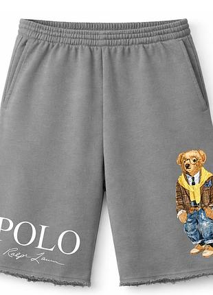 Мужские оверсайз шорты ralph lauren polo bear l