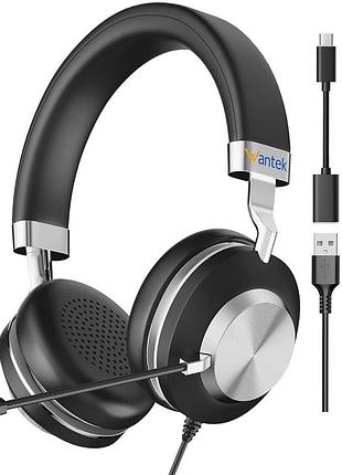 Usb-гарнітура з мікрофоном wantek computer headset wk882m офісна гарнітура для кол-центру