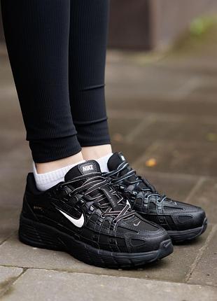 Кроссовки nike p-6000 gore-tex black white 4