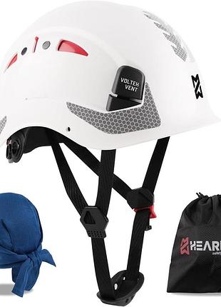 Защитная каска hearmor voltek vent series рабочая каска с вентиляцией и регулируемым размером 53-63 см