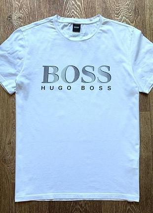 Белая мужская футболка hugo boss размер l