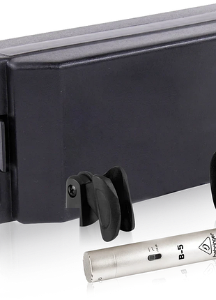 Студійний конденсаторний мікрофон у кейсі behringer b-5 мікрофон із позолоченою діафрагмою