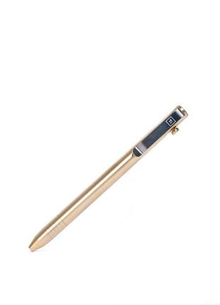 Тактична ручка big idea design slim bolt action pen латунна кулькова ручка із затворним механізмом