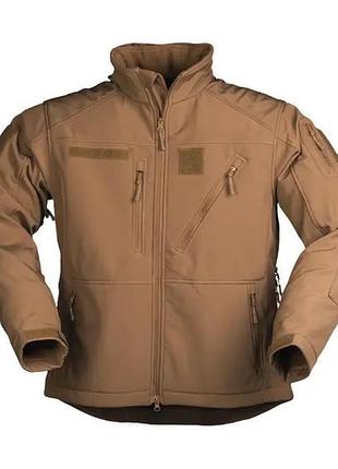 Куртка демісезонна sturm mil-tec softshell jacket scu (coyote) 10864019