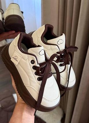 Кроссовки 95, р.28,29,30,31,32,33,34,35, молоко/шоколад
