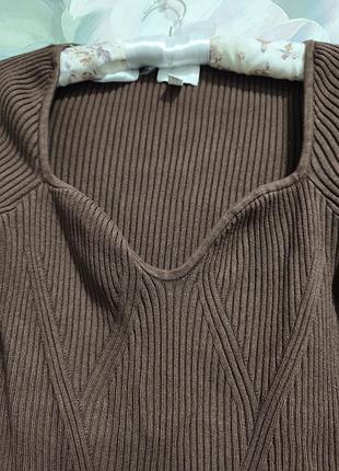 Джемпер трикотажний в рубчик h&amp;m 4