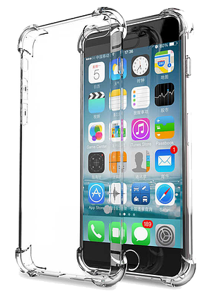 Силіконовий чохол ws shockproof для iphone 6 прозорий