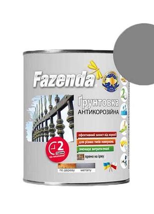 Грунтовка алкидная серый 0.9кг гф-021 тм fazenda 7 копійок