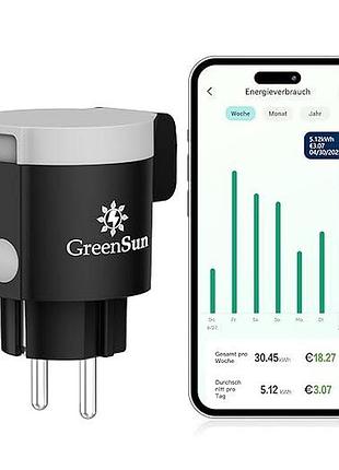 Умная розетка для улицы greensun smart socket hscb-bg-eu wifi розетка с таймером и измерителем электроэнергии