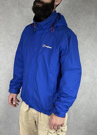 Куртка чоловіча berghaus aq2, розмір m, синя вітровка штормовка gore-tex