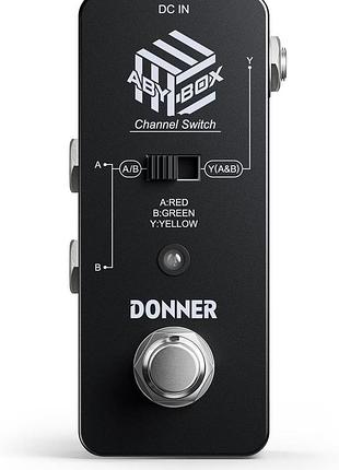 Педаль переключатель для гитары donner aby box channel switch ec1162 педаль переключения сигнала между усилителями