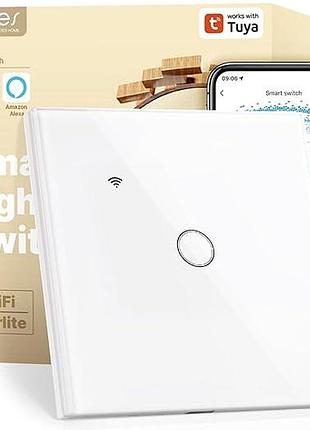 Настенный сенсорный выключатель moes smart light switch ds-101jl многофункциональный сенсорный wi-fi выключатель