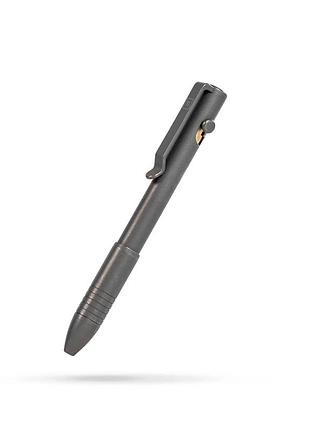 Титанова ручка big idea design bolt action pen письмова металева кулькова ручка із затворним механізмом із титану