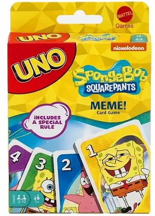 Настольная игра карты uno уно губка боб spongebob