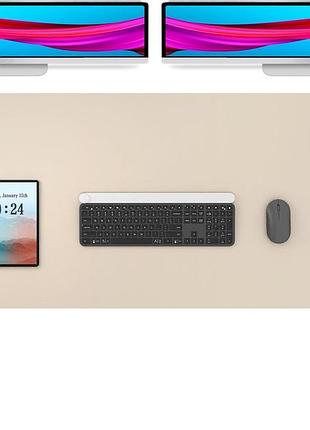 Настольный коврик 122x43 см aothia нескользящий настольный коврик из искусственной кожи