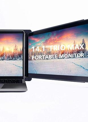 Монітор для ноутбука 14-дюймів usb a/type-c lexibook trio max портативний монітор для ноутбука