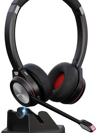 Бездротова bluetooth-гарнітура beebang wireless communication headset m891btd dual офісна гарнітура з шумозаглушенням