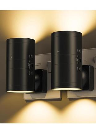 2 шт. нічник 1800-6000 к night light xs-015 комплект світлодіодних нічників з автоматичним увімкненням