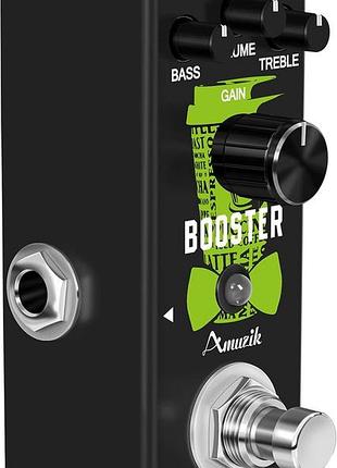 Аналоговый гитарный бустер-педаль для электрогитары amuzik booster 300 series pedal, компактная педаль для мощного звучания