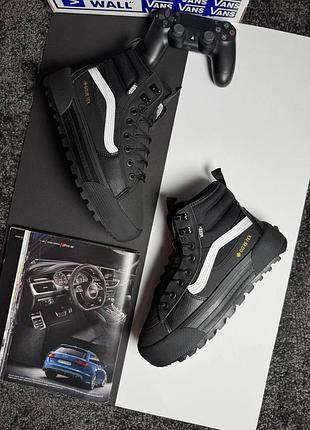 Чоловічі кросівки vans sk8-hi mte-3 fur black white