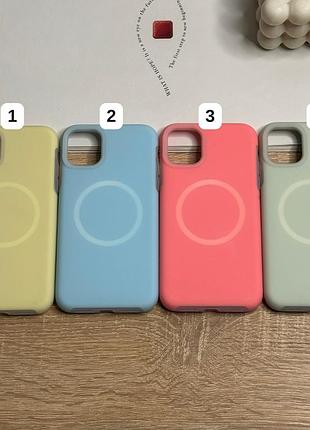 Чехол для iphone 11 pro max с magsafe, силикон с мягкой подкладкой silicone case matte neon