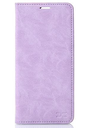 Чохол-книга dc elegant для xiaomi redmi 12c бузковий