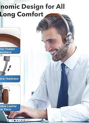 Bluetooth гарнітура для офісу mairdi wireless communication headset m891dbtvc гарнітура з мікрофоном 4