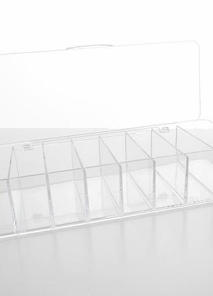 Акриловая шкатулка для украшений 25,5х10х5,5 см transparent organizer box органайзер для аксессуаров