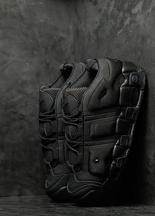 Кросівки чоловічі nike air more uptempo low black 8