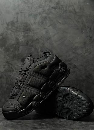 Кросівки чоловічі nike air more uptempo low black 10