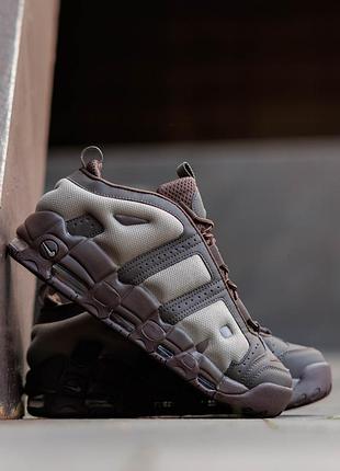 Чоловічі кросівки nike air more uptempo low baroque brown