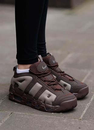 Кросівки nike air more uptempo low baroque brown