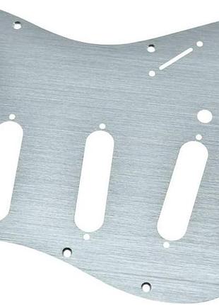Гітарний пікгард для fender stratocaster/strat silver kaish металева захисна накладка для гітари з 11 отворами