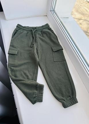 Дитячі штани на флісі h&m 9