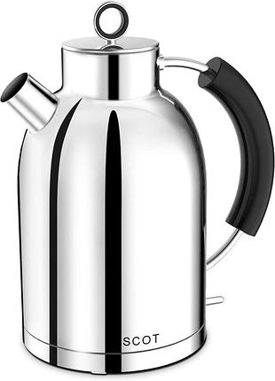 Электрический чайник ascot kettle k1 1.5 л 1850-2200w кухонный электрический чайник