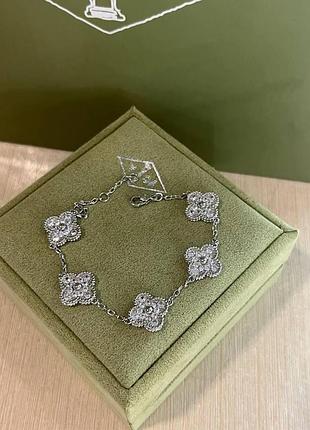 Ван клиф браслет / van cleef браслет "5 клеверов"