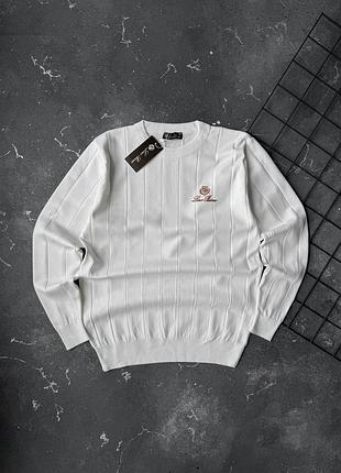 Чоловіча кофта джемпер loro piana white