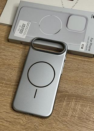 Чехол для iphone air, серебристо-голубой цвет, slim plastic case, пластиковый