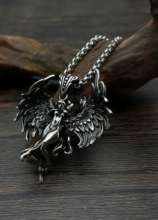 Кулон с цепочкой ангел