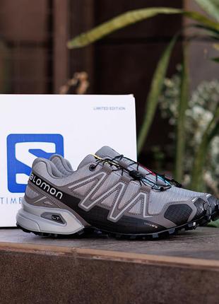 Кроссовки salomon speedcross 3 grey black