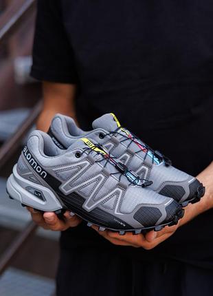 Кроссовки salomon speedcross 3 grey black 4