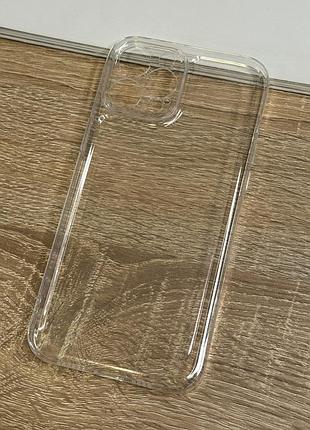 Чехол на iphone 12 pro прозрачный силиконовый тонкий с защитой камеры full camera