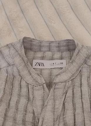 Рубашка zara 128 для девочки 2