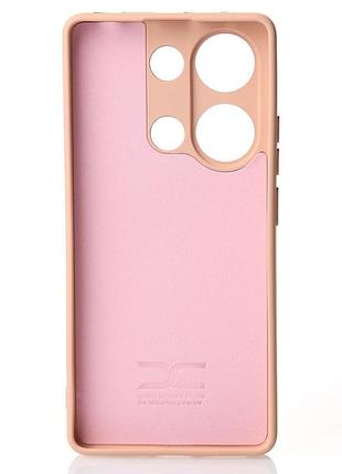 Силіконовий чохол soft silicone case для xiaomi redmi note 13 pro 4g (без лого) пудра 2