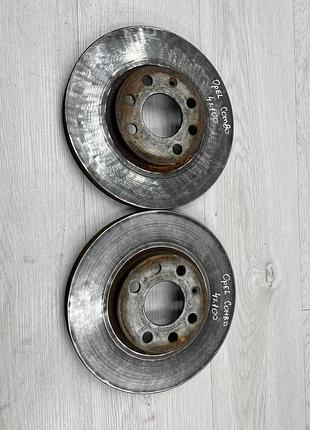 Гальмівні диски перед 4*100, пара!!!, опель комбо ц, корса ц, opel combo c, corsa c