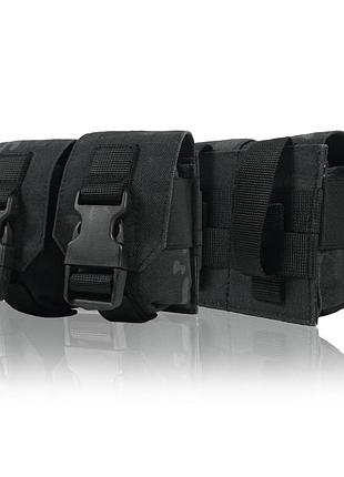 Тактичний підсумок під 2 гранати kiborg gu double mag pouch dark multicam