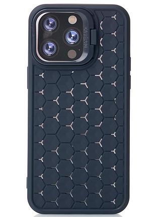 Чохол magsafe mosaic для iphone 11 темно-синій