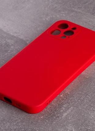 Силіконовий чохол soft silicone case для iphone 12 pro (без лого) червоний