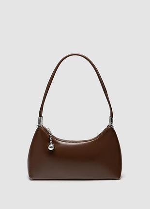 🤍 sienna bag brown/silver 27 х 12 х 6 см